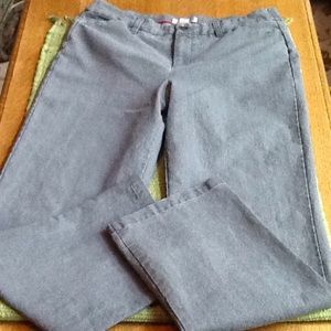 Gray Dress Denim Pants